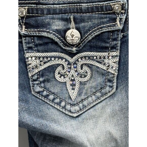 Rock Revival Jeans Embellished EUC BLING BUCKLE - Picture 7 of 11